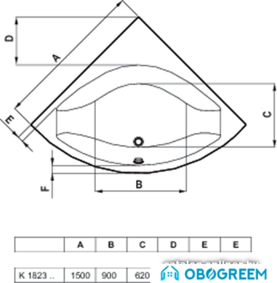 Ванна Ideal Standard Active 150x150 [K184501]