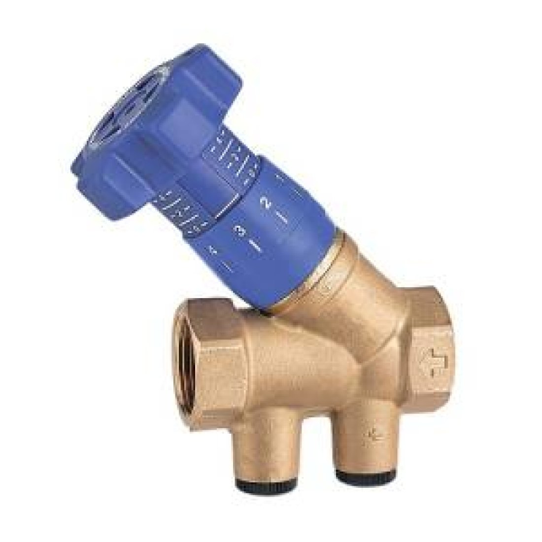 Клапан балансировочный Cimberio 787OT/2R - 1/2" (ВР/ВР, PN25, Tmax 120°С, отводы с заглушками)