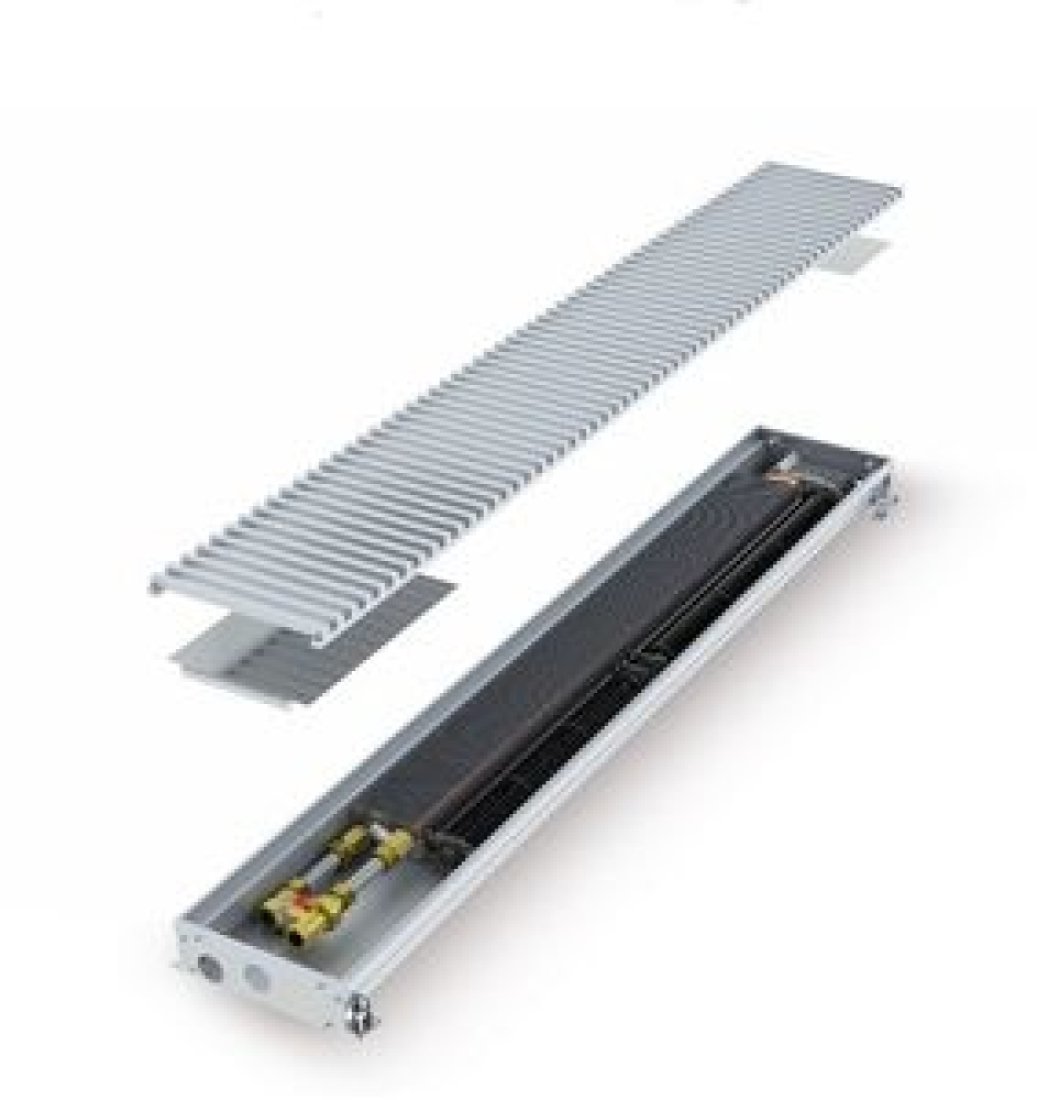 Внутрипольный конвектор с вентилятором COIL-T50 SILVER 1750L