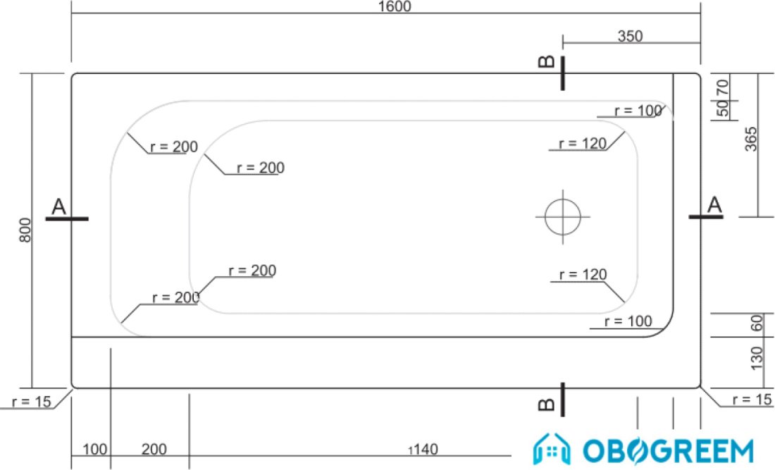 Ванна Cersanit Smart 160x80 L