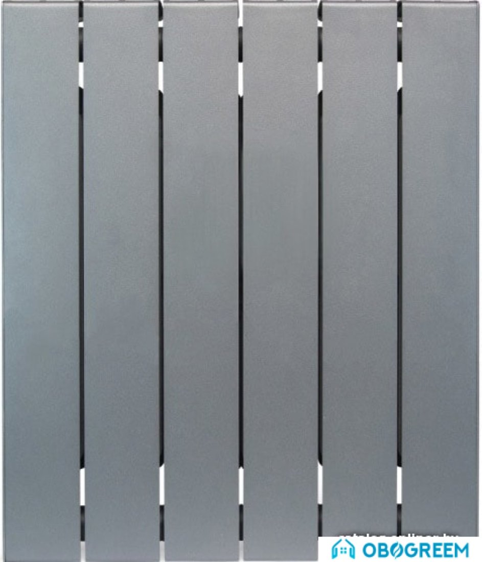 Биметаллический радиатор Rifar SUPReMO 500 (титан, 12 секций)