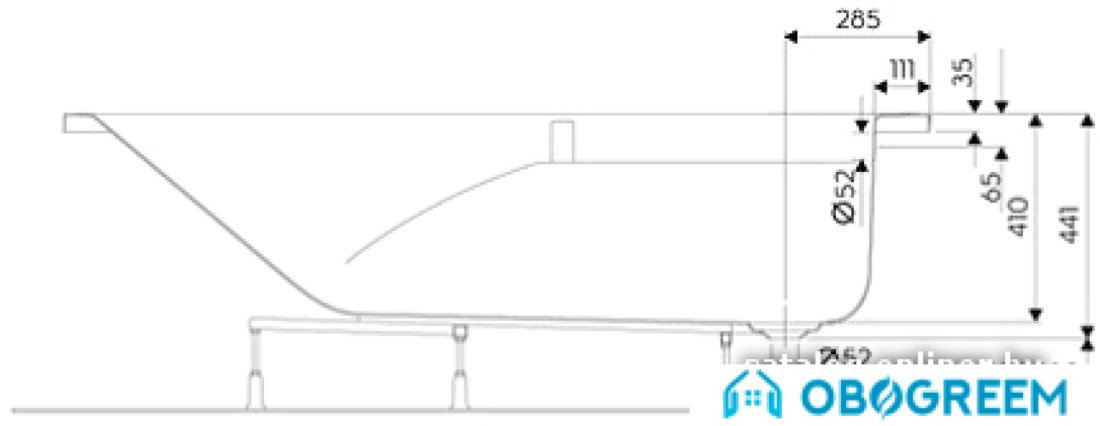 Ванна Kolo Comfort Plus 170x75 правая с ручками [XWA1470000]