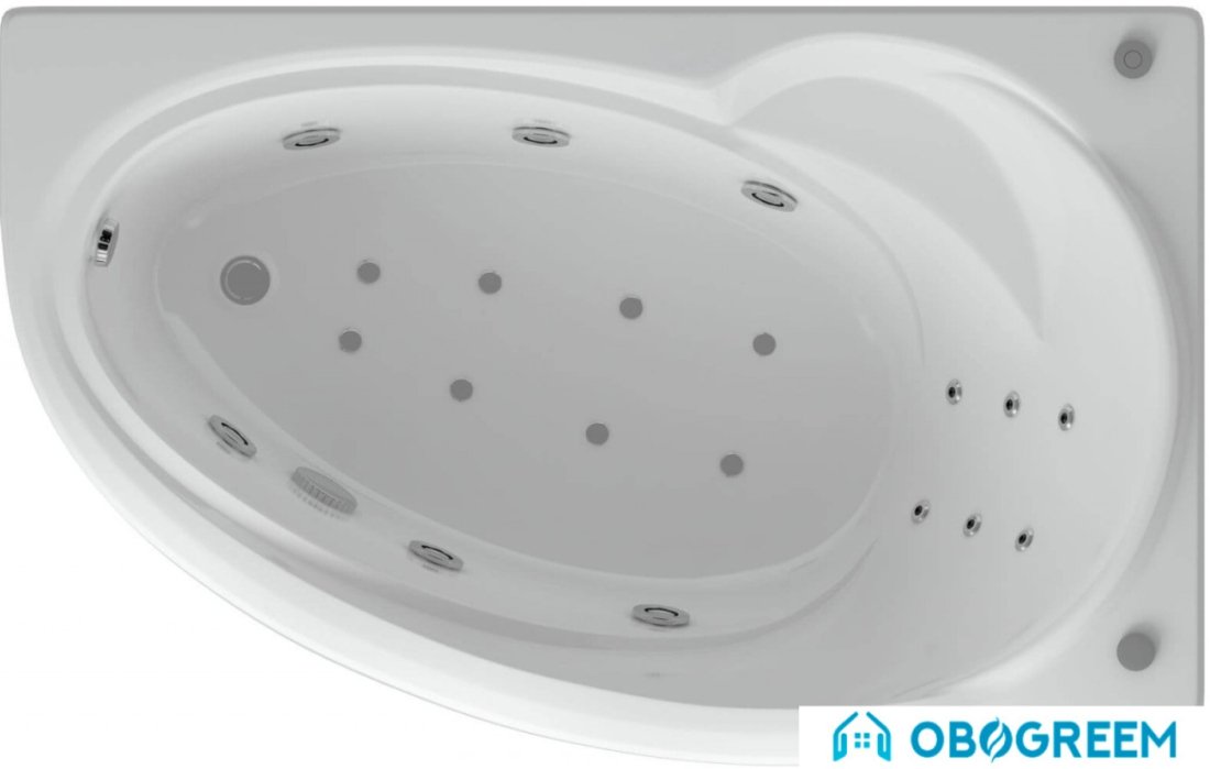 Ванна Aquatek Бетта 150x95R (с экраном и каркасом)