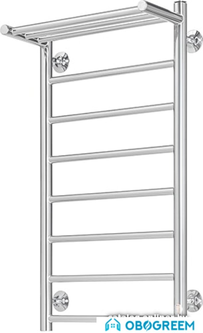 Полотенцесушитель Олимп Лесенка прямая 40x80 (с полкой)