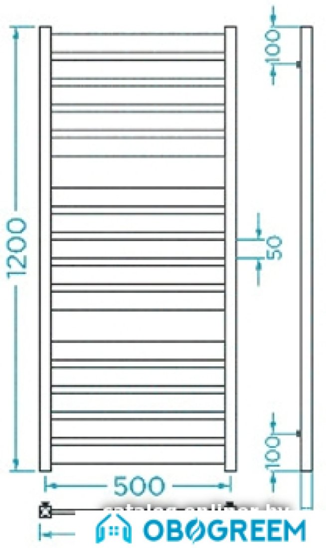 Полотенцесушитель Марио Санти 120х53