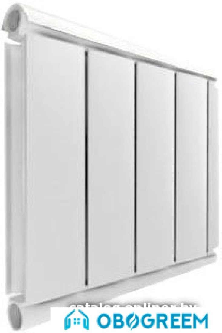 Алюминиевый радиатор Silver 500 (8 секций, белый)
