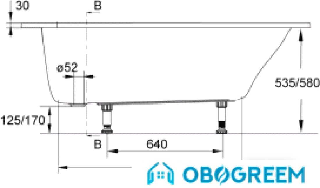 Ванна Jacob Delafon Odeon Up 150x70 [E6060]