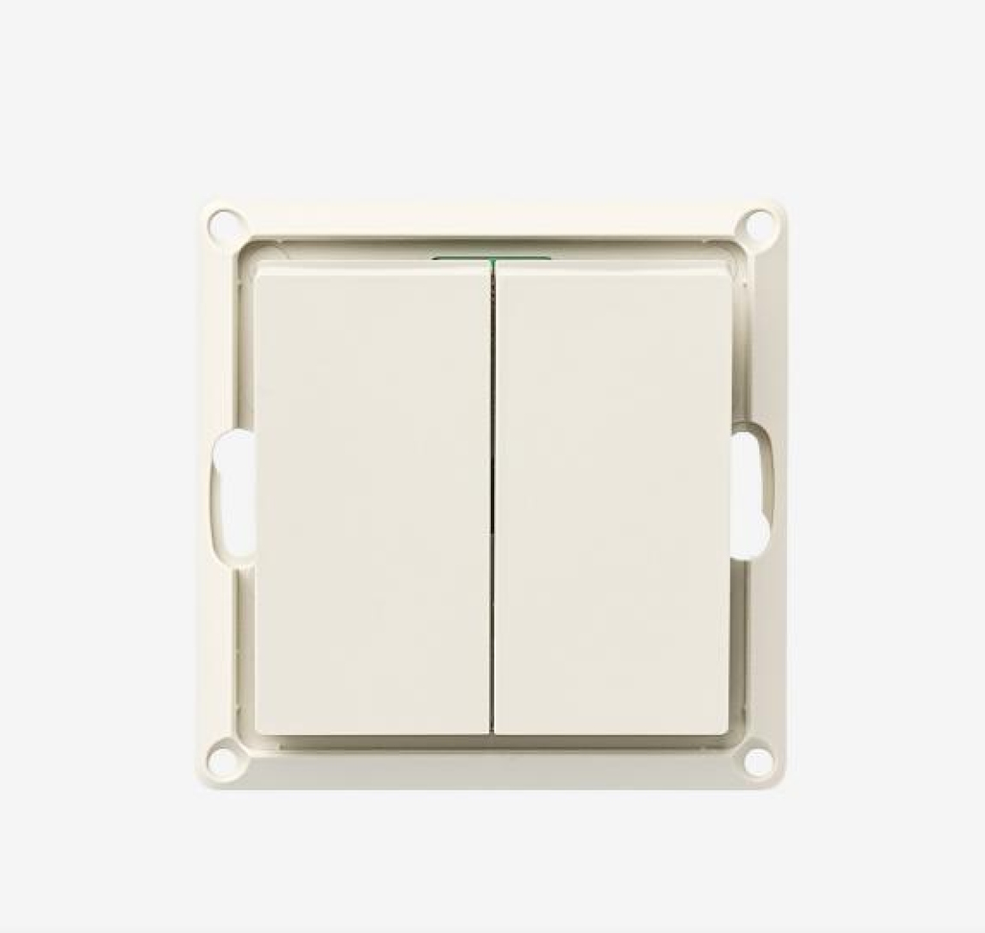 Радиовыключатель HiTE PRO BASE-2F с фиксацией клавиши (белый, бежевый, графит, карбон)