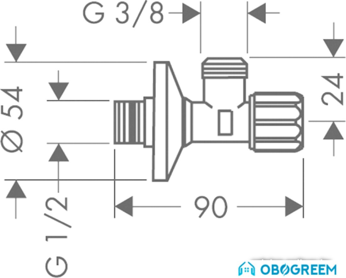 Запорная арматура Hansgrohe 13904000