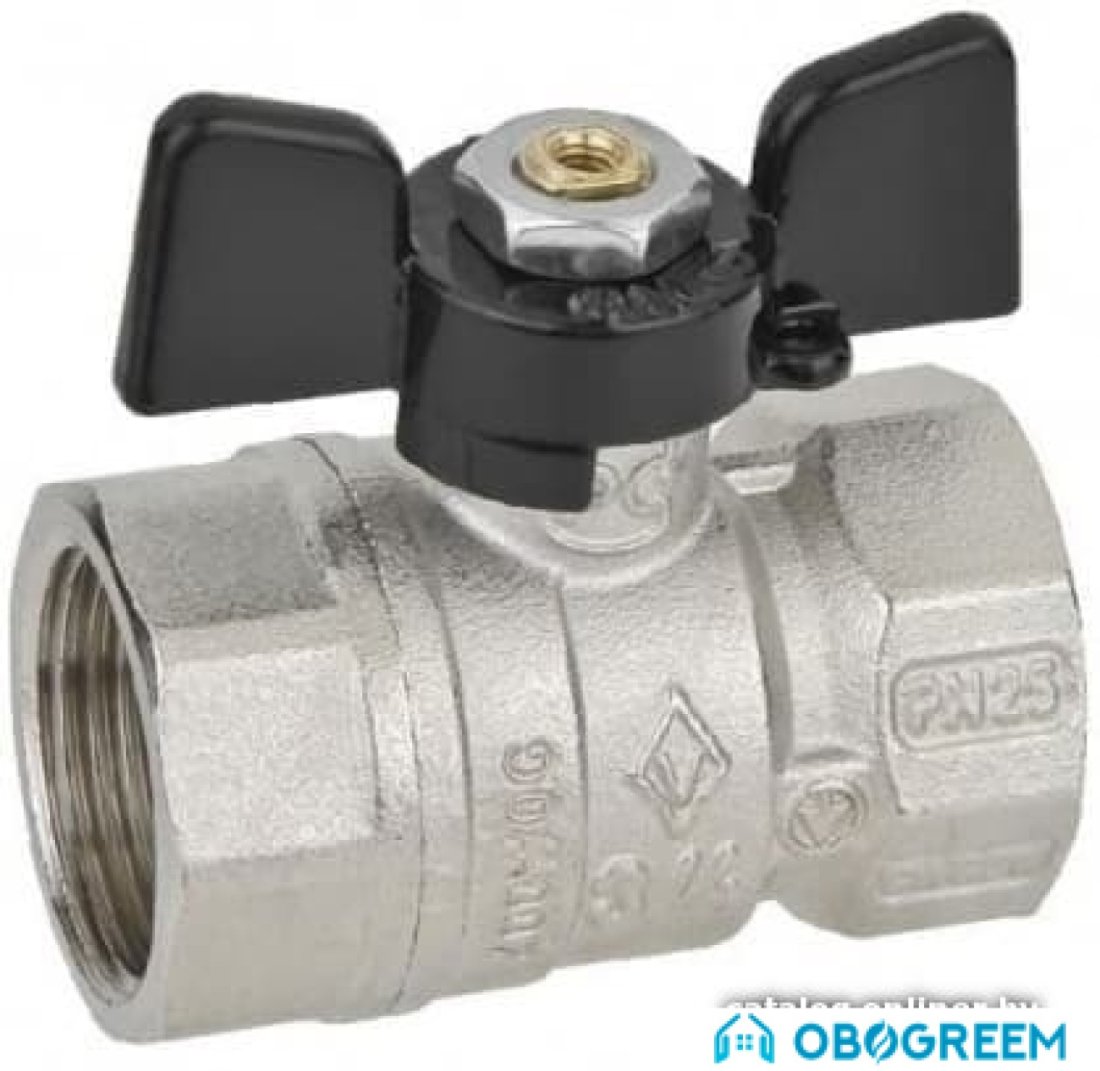 Запорная арматура Bugatti Valvosanitaria Кран шаровой New Jersey 3/4 FF 09120005