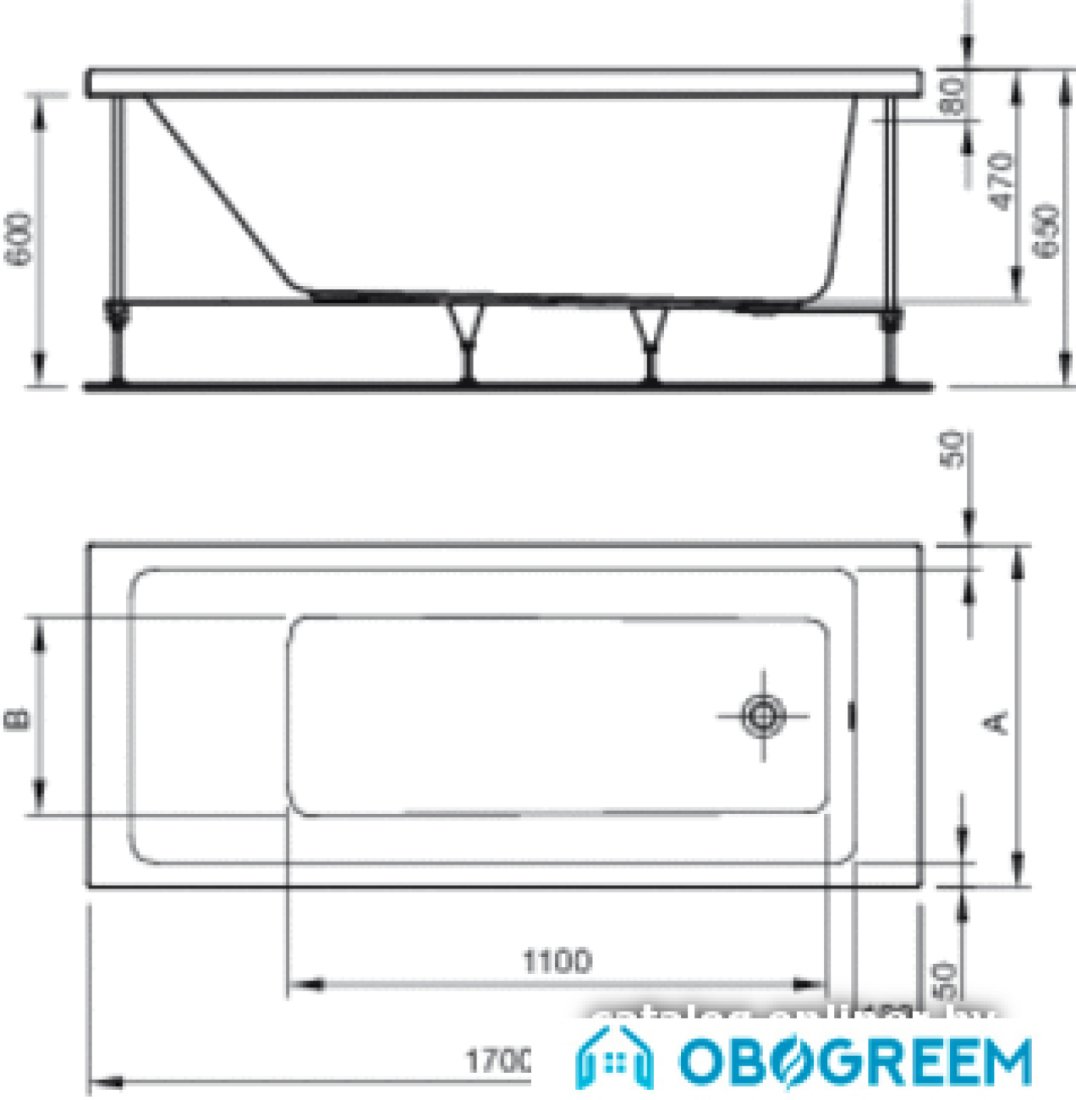 Ванна Ideal Standard Strada 170x75 [K261301]