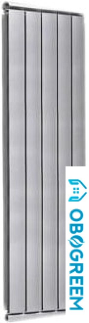Алюминиевый радиатор Silver S 1200 (4 секции, темное серебро муар)
