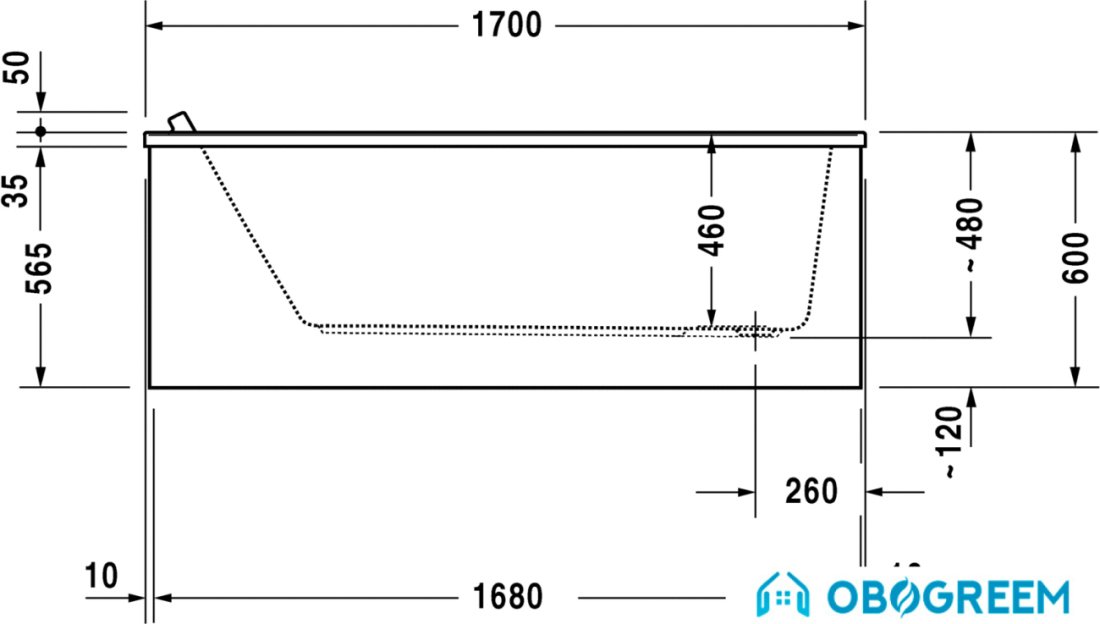 Ванна Duravit Starck tubs & showers 700335000000000