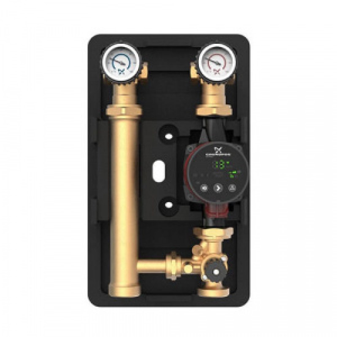 Насосная группа Grundfos HEATMIX M25 - 1" x 1"1/2 (с 3-ходовым клапаном, насос ALPHA2 25-40 180)