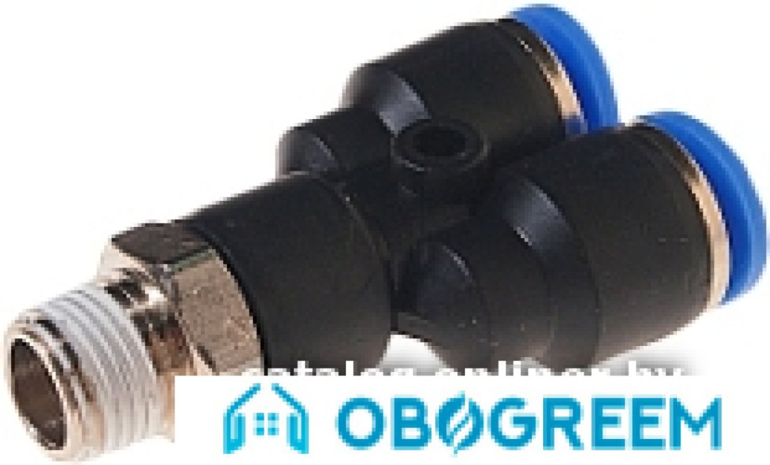 Фитинг RockForce Фитинг Y-образный для пласт. труб 6 мм 1/8" RF-SPX06-01