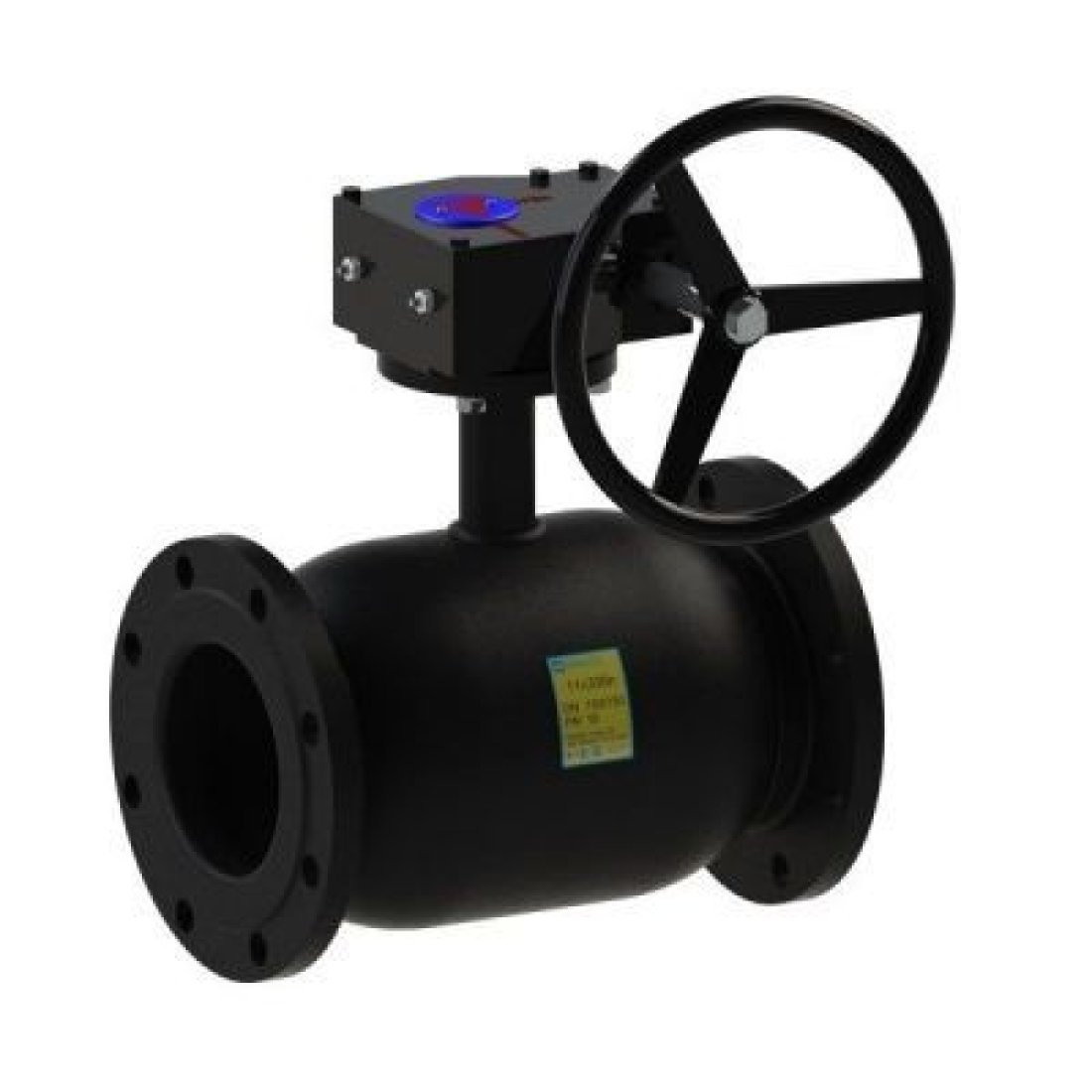 Фланцевый стальной шаровой кран Dn 300/300 под редуктор PN25, L-850 11c338п Breeze