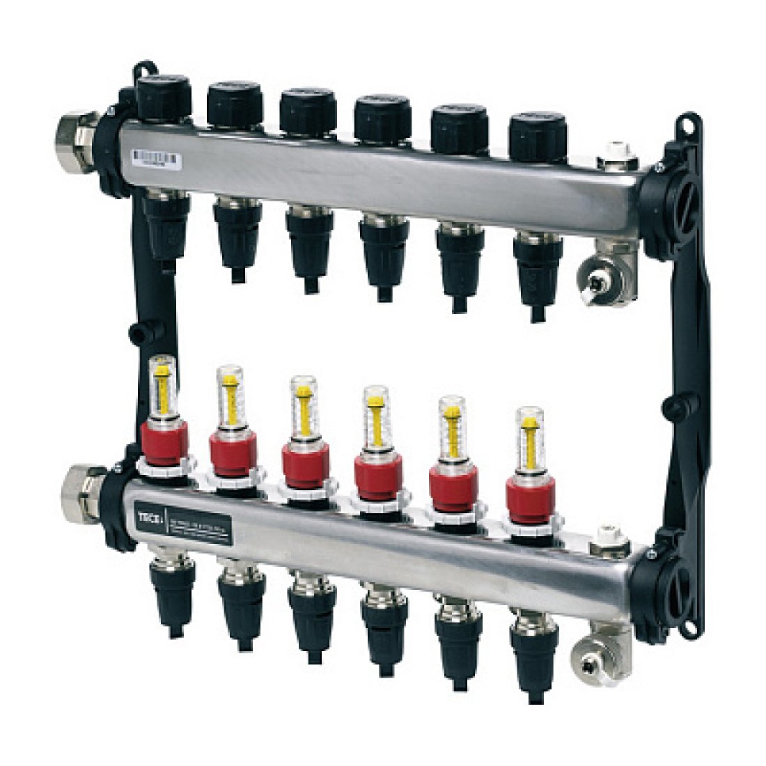 Коллектор TECE TECEfloor для поверхностного отопления 1 x 16 push-fit, 11 контуров