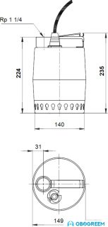 Насос Grundfos Unilift KP 350 M 1