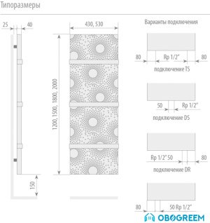 Дизайн-радиатор Varmann Solido Dots SD 1800.430