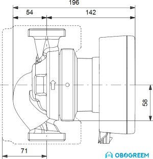 Циркуляционный насос Grundfos Magna1 32-80