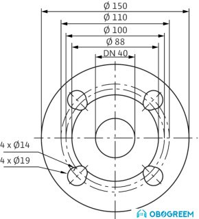 Циркуляционный насос Wilo TOP-SD 40/3 (1~230 V, PN 6/10)