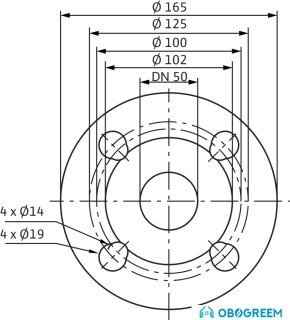 Циркуляционный насос Wilo TOP-SD 50/10 (3~/230 V, PN 6/10)