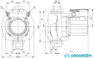 Циркуляционный насос Wilo TOP-S 25/10 (1~230 V, PN 10)