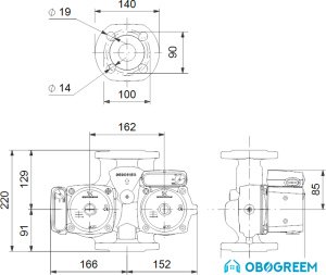 Насос Grundfos UPSD 32-80 F 220