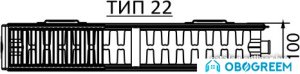Стальной панельный радиатор Korado Radik Klasik тип 22 500x1600