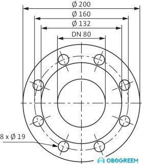 Циркуляционный насос Wilo TOP-SD 80/10 (3~400/230 V, PN 10)
