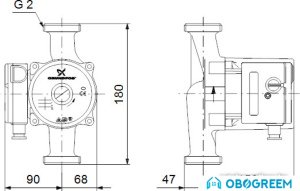 Насос Grundfos UPS 32-100 180