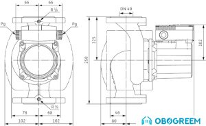 Циркуляционный насос Wilo TOP-S 40/7 (3~400/230 V, PN 6/10)