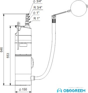 Насос Grundfos SBA 3-35 AW