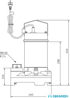 Насос Wilo Drain TS 40/14-A (1~230 V)