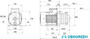 Насос Grundfos CM1-4 A-R-A-E-AVBE