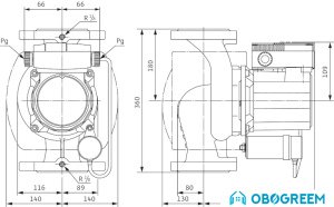 Циркуляционный насос Wilo TOP-S 80/7 (1~230 V, PN 6)