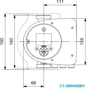 Циркуляционный насос Grundfos Magna3 32-80