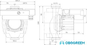 Циркуляционный насос Wilo Stratos ECO 25/1-5-BMS