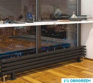 Стальной трубчатый радиатор Loten Grey ZN 280x1750 (боковое подключение)