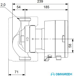 Циркуляционный насос Grundfos Magna3 32-80