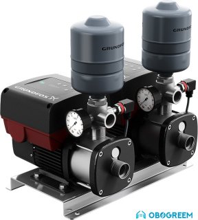 Установка повышения давления Grundfos CMBE TWIN 3-30 с розеткой Shuko