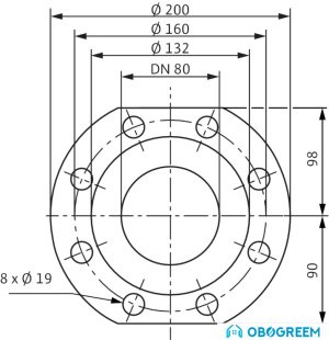 Циркуляционный насос Wilo TOP-S 80/10 (3~400/230 V, PN 10)