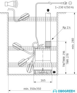Дренажный насос Wilo Drain TM 32/8-10M