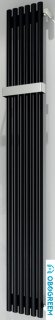 Полотенцесушитель Loten Pipe V (БП, 200x20.5 см, черный)
