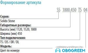 Дизайн-радиатор Varmann Solido Stone SS 1800.450