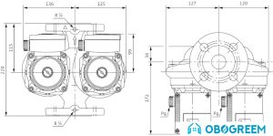 Циркуляционный насос Wilo TOP-SD 32/7 (1~230 V, PN 6/10)