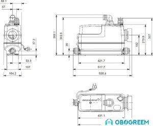 Канализационная установка Grundfos Sololift2 CWC-3