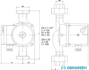 Циркуляционный насос IMP Pumps SAN 20/40-130 (979521766)