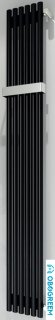 Полотенцесушитель Loten Pipe V (БП, 175x13.5 см, черный)