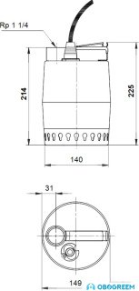 Насос Grundfos Unilift KP 250 M 1